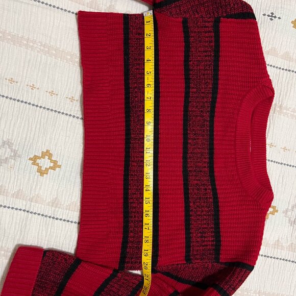 Re/Done Striped Cropped Sweater M - Picture 6 of 8